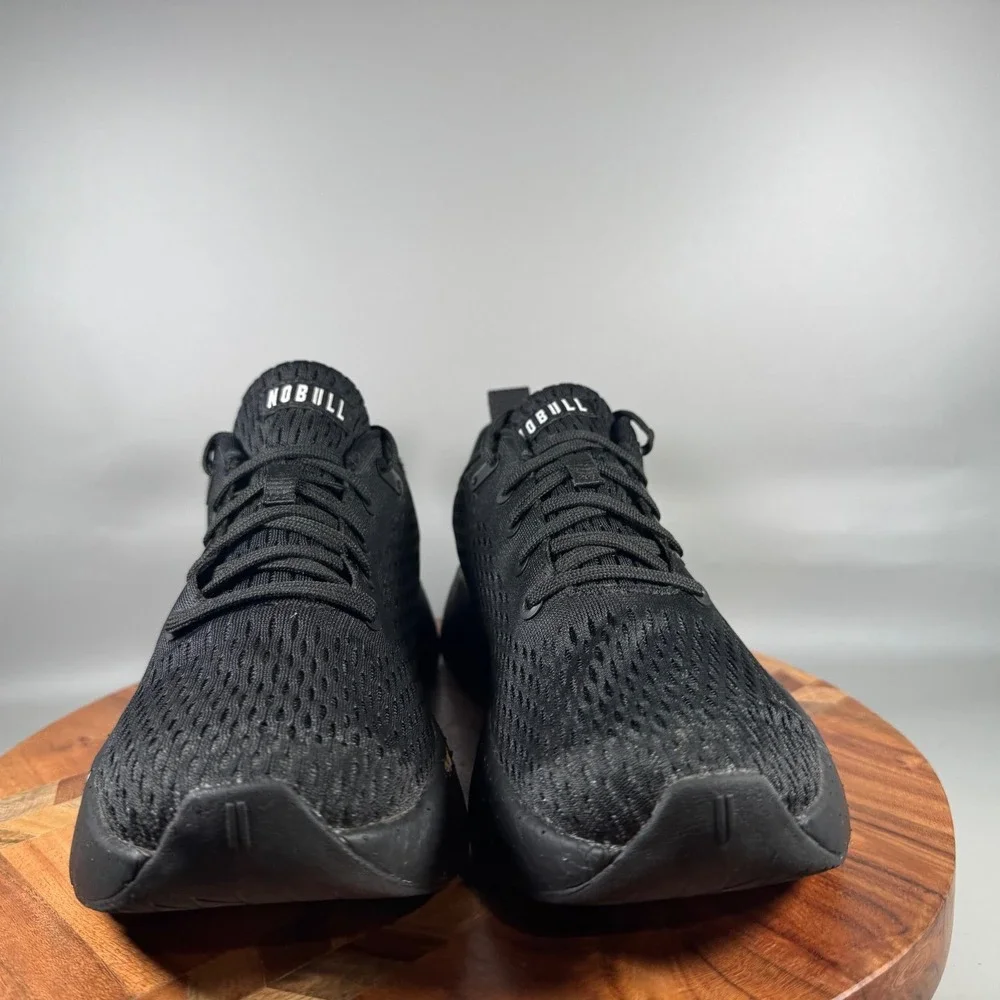 NOBULL Ripstop Runner Mens 10.5 Black Training Running Shoes Sneakers Low Top